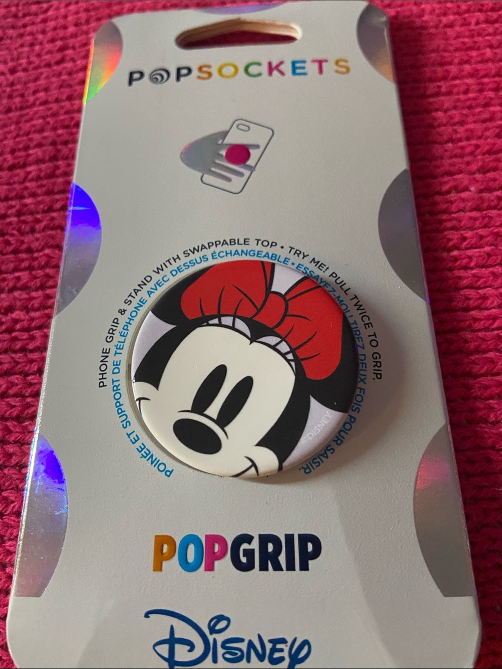 PopSocket PopGrip Minnie Mouse Phone Grip in Red & Black